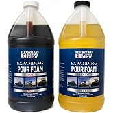 Fiberglass Supply Depot 2 Lb Density Expanding Pour Foam, 2 Part Polyurethane Closed Cell Liquid Foam for Boat and Dock Flotation, Soundproofing, Filling Voids, and Insulation (1 Gallon Kit)