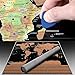 Scratch Off World Map Poster - Black and Gold Wall Travel Tracker with Easy to Remove Gold Foil - Reveal Countries, Flags and United States. Great Gift Idea for any Traveler, by Farrell Has It