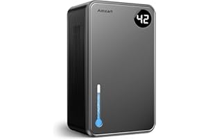 KEEPGLAD Dehumidifier For Home, 120 OZ Water Tank With Darin Hose(1000 sq.ft) Dehumidifier, Quite Dehumidifier For Bedroom Basement, Auto Shut Off, 7 Color LED Light, Humidity Display, Sleep Mode, Gray