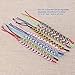 Foxnovo Woven Bracelets Handmade Braided Thread Colorful Bracelet for Wrist Ankle - 9pcs (Random Color)