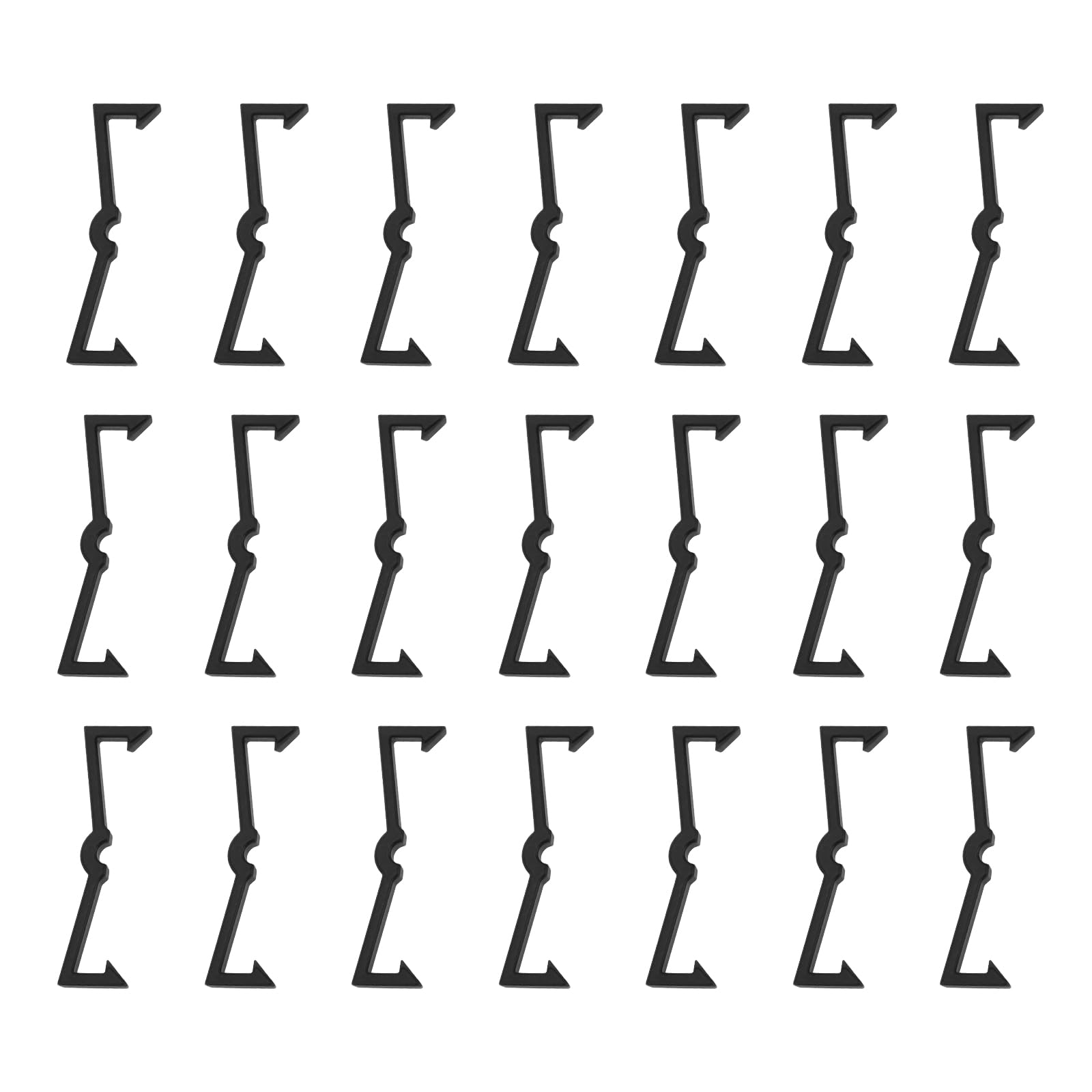 100pcs Hook Fastening Buckle Plastic Pegboard Hook Heavy Duty pegboard Locks Fixer Peg Board Hook Accessories Organize for 1/4 Inch and 1/8 Inch Pegboards