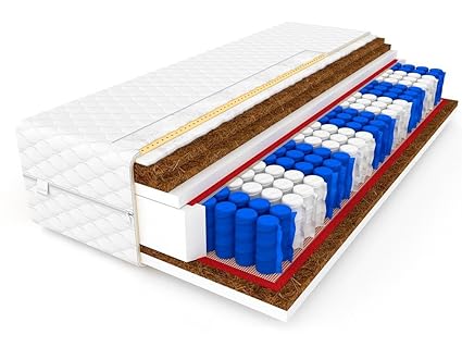 pol-baby De 9 Zonas Colchón Boston 3 x MAX Coco H4, taschenfederkern,