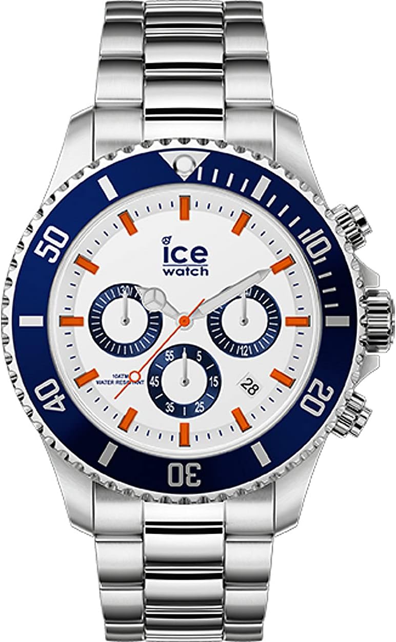 IceWatch Men Chronograph Quartz Watch with Stainless Steel Strap