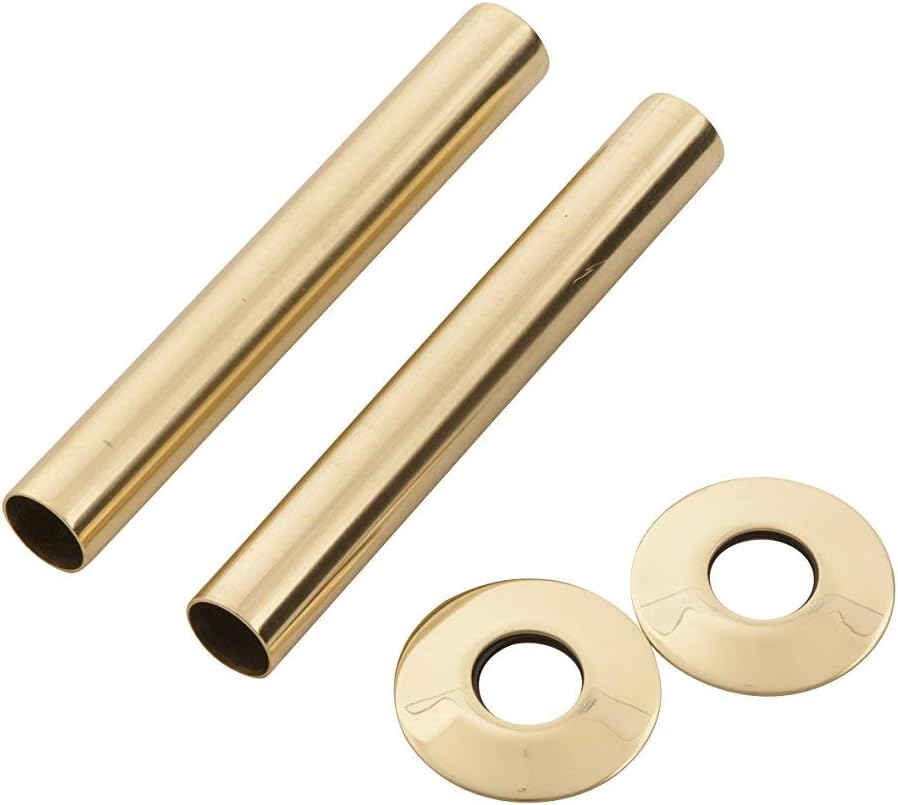 Arroll Pipe Shroud Kit Antique Brass 130 x 18mm