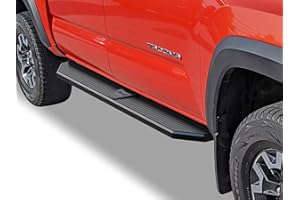 APS Black Running Boards Style Compatible with Toyota Tacoma 2005-2023 Double Crew Cab (Side Steps) 6in Wide