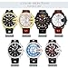 CURREN Men Watches Luxury Gold Male Fashion Leather Strap Outdoor Casual Sport Wristwatch with Big Dial