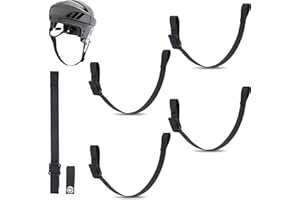 Hockey Helmet Chin Strap With Single Snap and Detachable Ear Loops - Ice Hockey Replacement Accessory Repair Kit