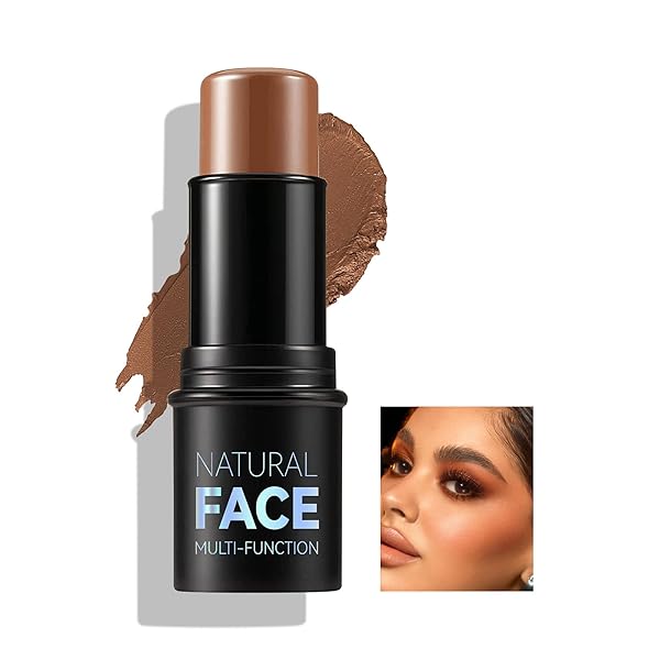 YOUMEDI FACE HIGHLIGHT STICK, CREAM CONTOUR STICKS SHADES WITH HIGHLIGHTER & BLUSH, NON-GREASY LONG-WEAR FACE CONTOURING PEN, WATERPROOF SHIFT-PROOF LASTING GLOW FINISH HIGHLIGHTER MAKEUP STICK(11)