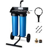 iSpring WGB22BD-BP Spotless Water System for Car Wash, Deionized, Bypass | Spot Free Car Wash System for Vehicles, RV, Motorcycles and Windows, Water Deionizer with Rolling Cart, 1200 Gallons