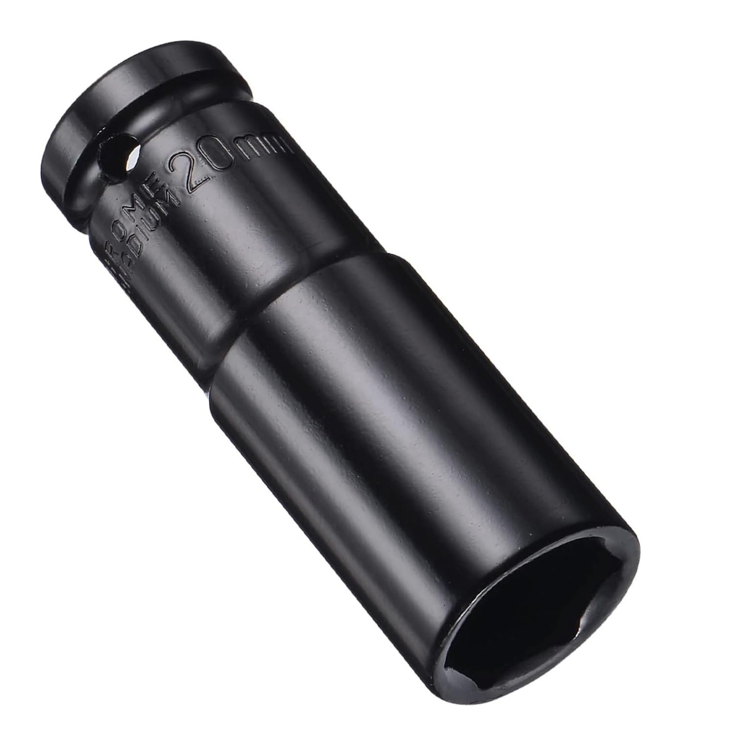 Juttzzei Deep Impact Socket - 1/2 Inch Drive by 20mm, Heat-Treated CR-V Steel Socket with 78mm Length, 6-Point Metric Sizes for Car & Home Repair