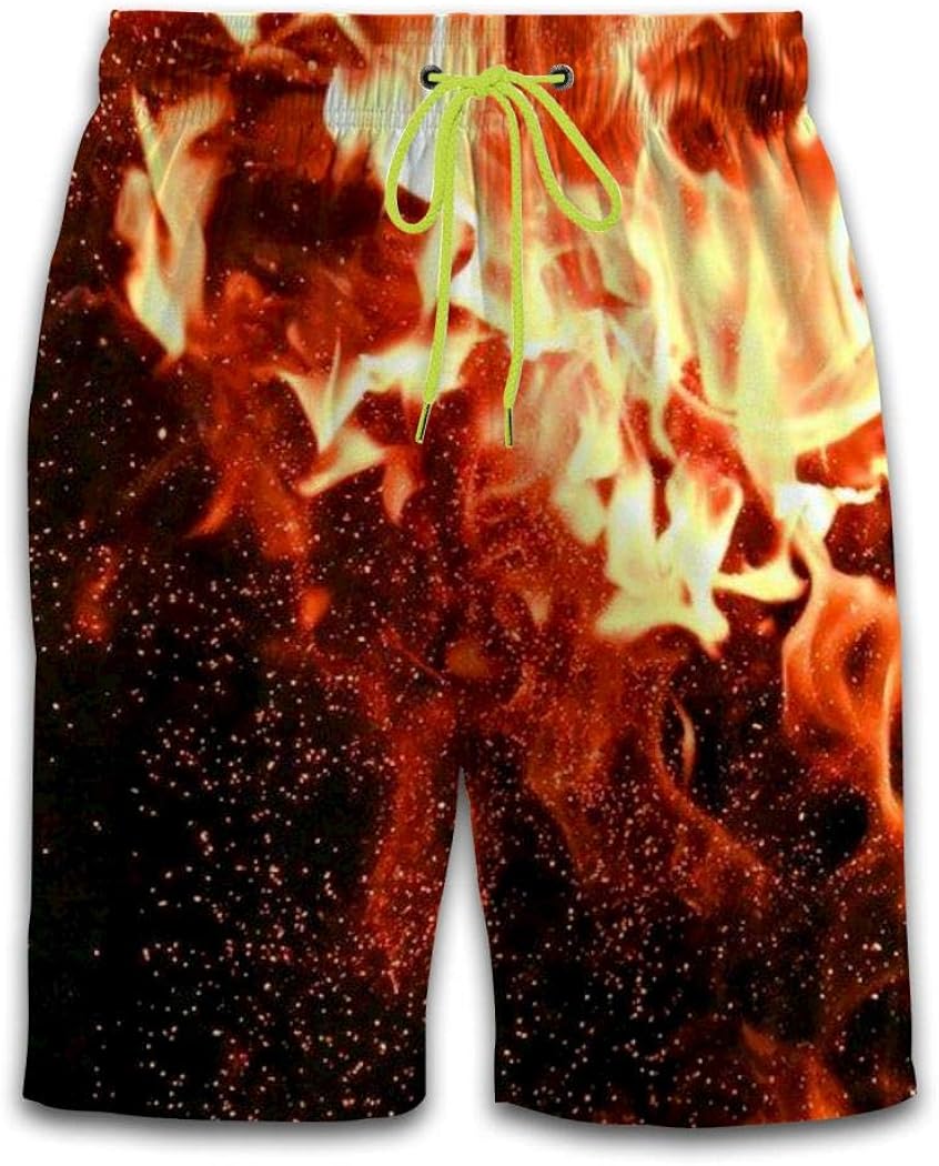 men's flame swim trunks