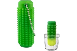 DEIVIKO 1PCS Little Ouchies Pain Fidget, Pocket Mini Fidget Toy for Adults, Pain Stim Fidget, 3D Printed Venting Key Pendant, Spiky Grippie Stim Keychain Color-Changing (30℃), Novelty Gifts for Friends