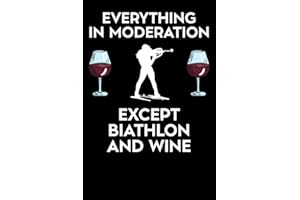Funny Biathlon Biathlonist Biathlete Equipment Accessories Notebook: 6x9 | 100 Pages | Lined Notebook | The biathlon is a win