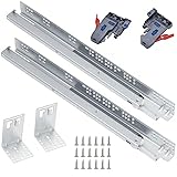 6 Pairs 21 inch Full extension Concealed Undermount