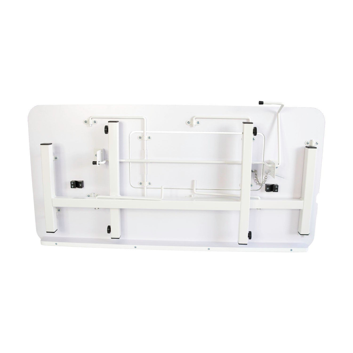 SewingRite SewStation 101 Portable Folding Sewing Table with Steel Legs, White - Perfect for Home, Office and Business