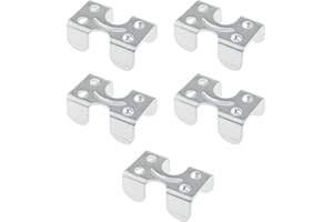 Metal Clips for Rope HJGarden 5pcs Stainless Steel Heavy Duty 1/2" Rope Clamps Double Rope Clamps 2 Lines of Rope Metal Clips