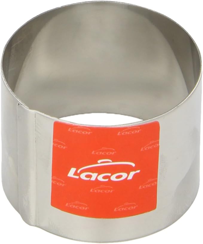 LACOR Stainless Steel Round Cake Ring, Silver, 6 x 4.5 cm Amazon.co.uk