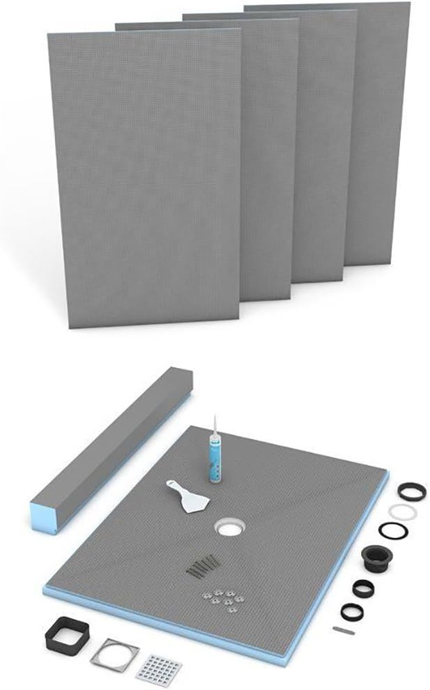 Wedi Fundo Primo Shower Kit 36" * 72" w/offset drain