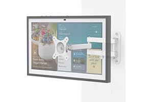 Laivli Wall Mount for Echo Show 15 (1st, 2nd Gen), and Monitors 13"-27", with 15 Inch Extension Arm, Full Motion Adjustable - Easy to Rotate, Swivel, Tilt and Fold, Echo Show 15 Wall Mounting Bracket