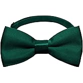 Gsyziux Solid Color Bow Ties for Boys Girls, Adjustable Pre-tied Kids Bowtie for School Wedding Party Concert Church