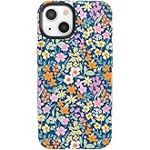 Casely iPhone 13 Case | Full Bloom | Navy Floral | Bold Protective Design | Compatible with MagSafe