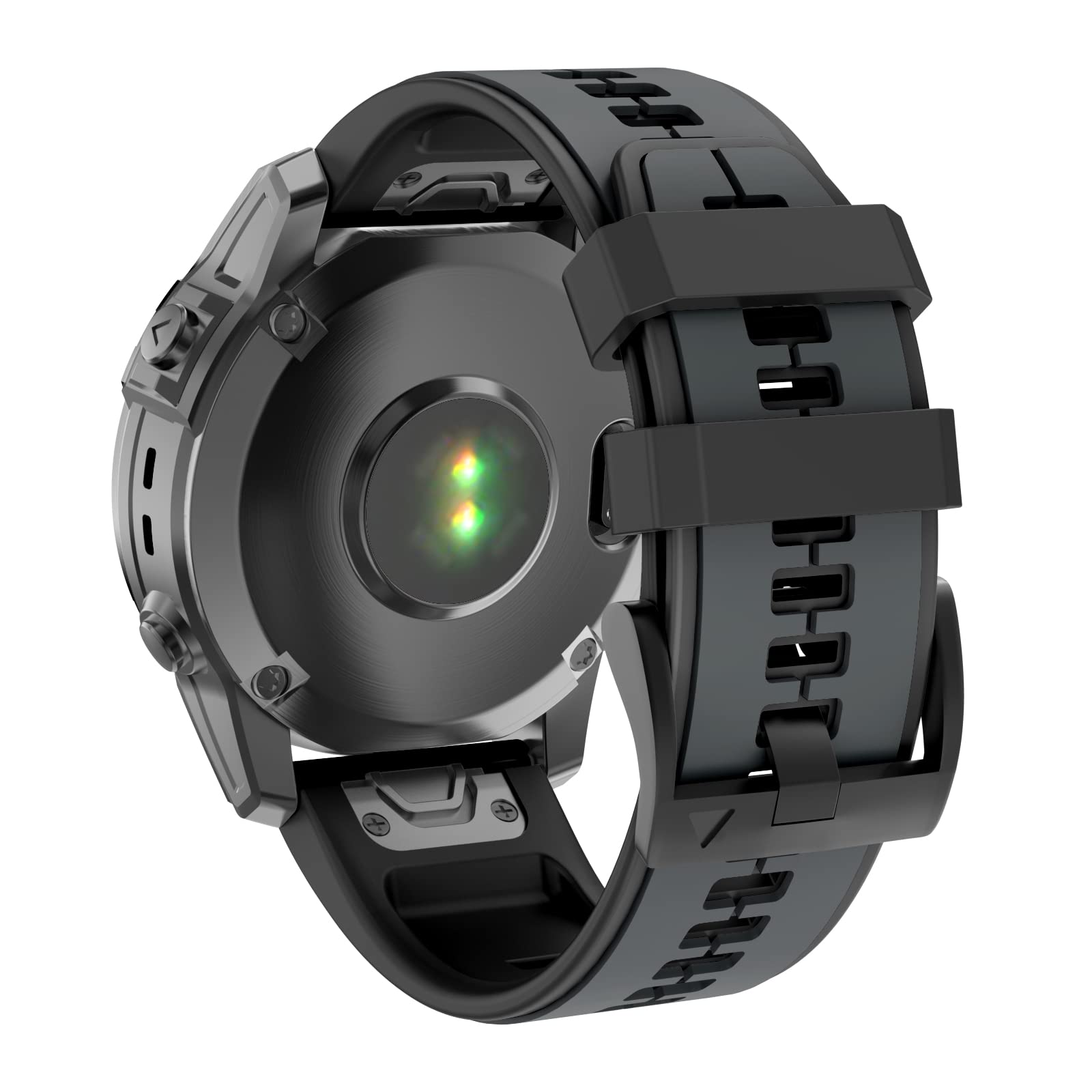 MYSNBKN Fenix 6X Strap 26mm Silicone bands for Fenix 8 51mm/Fenix 7X/Fenix 7X Pro/Fenix 6X/Fenix 6X Pro/Fenix 5X/Fenix 5X Plus/Fenix 3/Fenix 3 HR/Tactix/Descent MK1/D2 Delta PX/D2 Charlie