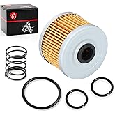 Oil Filter &amp; Spring For Honda FourTrax 300 TRX300/FW TRX300EX TRX400EX | For Rancher 350,Foreman 400 450 500 520,Racher 420,Pioneer 500 520,15412-HM5-A10 ,15414-KF0-000,91302-KF0-003 ,91302-KPF-960
