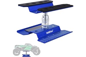Hobbypark Aluminum Alloy RC Car Work Stand Repair Workstation 360 Degree Rotation Lift Or Lower For 1/8 1/10 1/12 Scale Cars Trucks Buggies