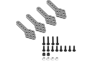 VGEBY1 Damper Mount, 4pcs Adjustable Shock Absorber Damper Mount Plate for RC Crawler(TITANIUM)