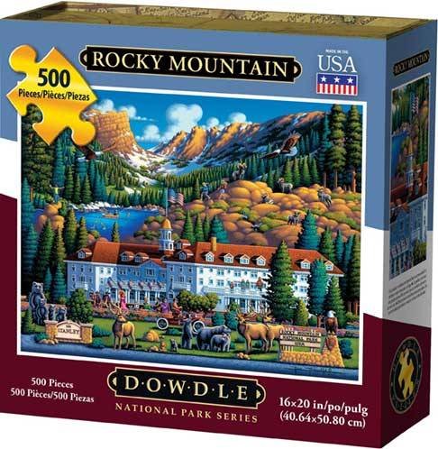 Dowdle Folk Art Rocky Mountain National Park Jigsaw Puzzle (500 Piece)
