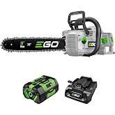EGO POWER+ Chain Saw, 18" Battery Powered Chainsaw with Battery - CS1815