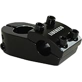 Libereco Aluminum Alloy BMX Stem: Fits 22.2mm Handlebar &amp; 28.6mm Fork: Lightweight High-Strength Freestyle Stem Black