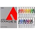 Holbein Acrylic Designer Gouache - Set of 18, 12 ml Tubes
