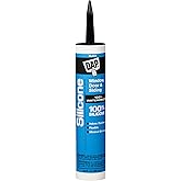 DAP 100% Silicone Rubber Sealant, 9.8 oz., Black