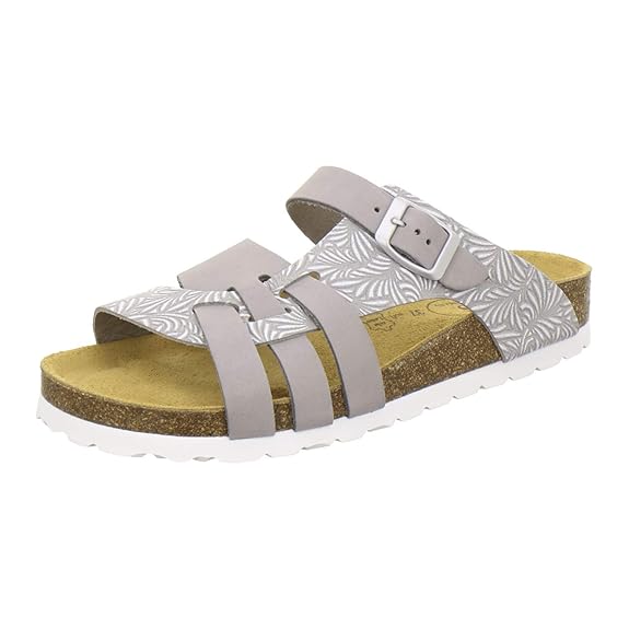 AFS-Schuhe 2122 Damen Pantoletten aus echtem Leder, hochwertige Hausschuhe für Frauen mit Eva-Sohle, Made in Germany