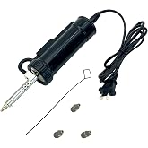 HighTop Automatic Desoldering Pump Vacuum Solder Sucker Tool Portable AC110V 30W Electric Desoldering Gun Repair Solder Removal Tool Solder Sucker Iron Tin for DIY with 3 Soldering Suction Tips