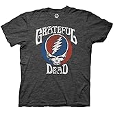 Ripple Junction Grateful Dead Men's Short Sleeve T-Shirt Steal Your Face Retro Stealie Vintage SYF Officially Licensed