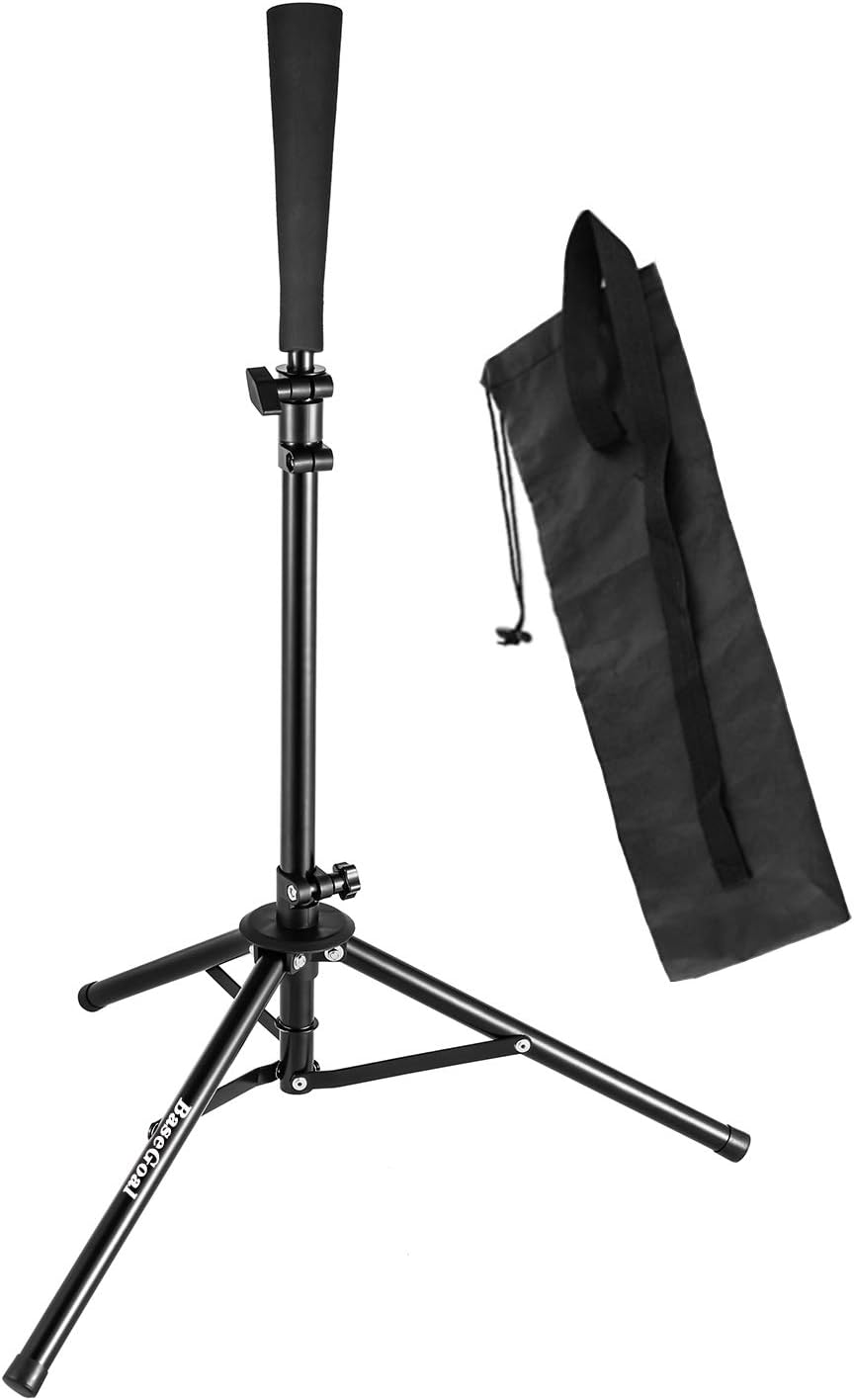 BaseGoal Batting tee Baseball tee Béisbol Softbol Viajes Portátil Trípode Soporte de Goma tee