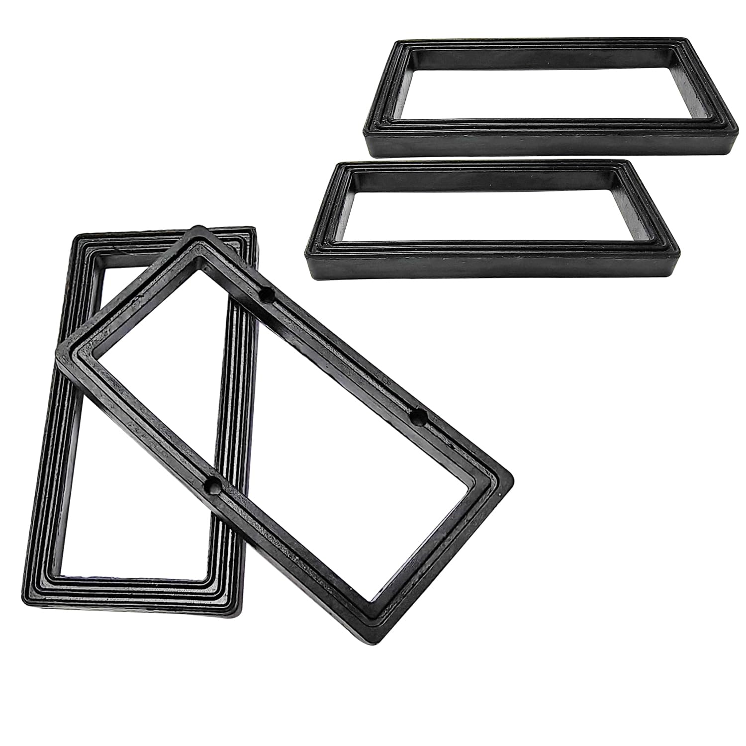 Qrity 4PCS Gaskets Flat Washers, Sink Seal Washer, Rubber Plumbing Washer Seal, for Overflow Pipes, Qrity Overflow Pipes, 73x37x6mm (ASIN B0791XNZQX, B09YHKL23P) — image 1