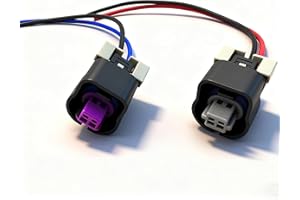 LEEZHEN VVT Variable Valve Timing Solenoid Intake Exhaust Camshaft Position Actuator Solenoid Valve Connector Pigtail Harness Wiring Compatible with Chevrolet GMC for Buick Pontiac 2.2L 2.4L