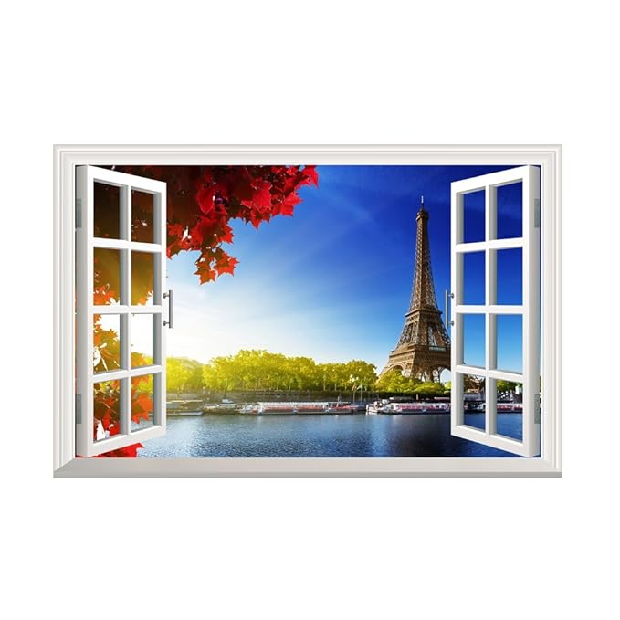 Landschaft außerhalb des Fensters Wandtattoo Home Aufkleber Wandbild Home Decor Aufkleber