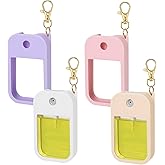 plaCredgai 4 Pack Silicone Case for Touchland Power Mist 1oz, Leak Proof Protective Cover with Keychain, Hand Sanitizer Holder for 1 Fl Oz Bottles (Multicolor)