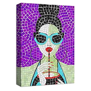 Canvas Wall Art Abstract Mosaic Collage...