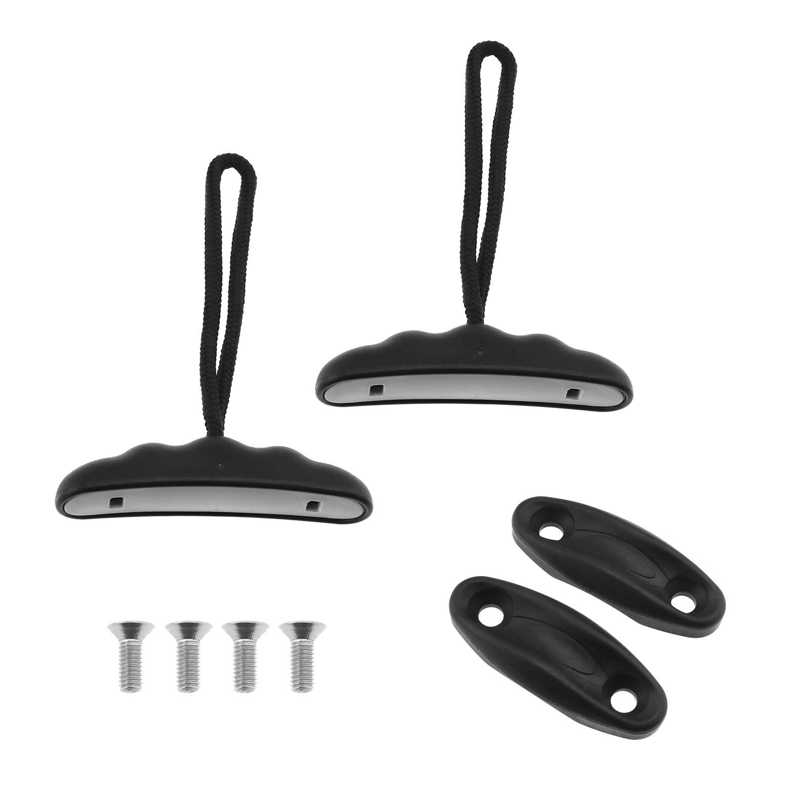 Create idea 2Pcs Kayak Canoe Carry Handles Pull T-Handle Kit with Pad Eyes and Screws Replacement Installation