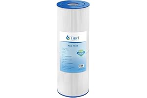 Tier1 Replacement for Pentair Rainbow 25 Pool Filter Cartridge | Compatible with Unicel C-4326, Pleatco PRB25-IN, Filbur FC-2375 | 13-5/16" x 4-15/16" | Trilobal Fabric | Washable Pool Cartridge