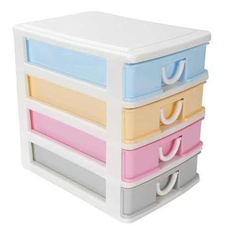 Offer Mall Multipurpose Modular 4 Drawer Chest Cabinet Organizer