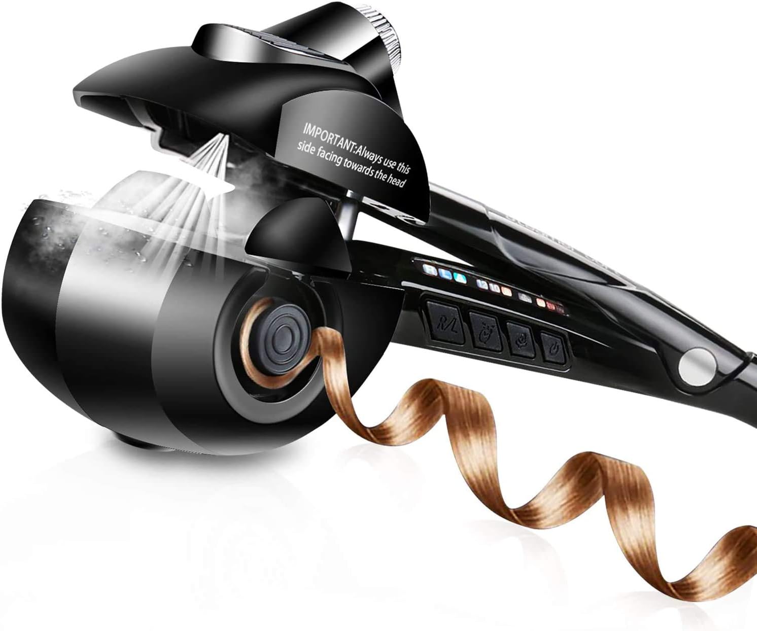 lockenstab mit dampf