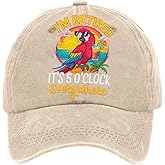 Faithgee I'm Retired It's 5 O'clock Everywhere Hat Funny Retirement 2025 Baseball Cap