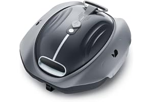 BUBLUE Bubot 300P Robotic Pool Cleaner, Cordless Pool Vacuum with Industry Leading Suction Power, Bluehole Tech, DirtLock Tech, Smart Sensor for Above-Ground Flat Pools up to 850 Sq.Ft, Space Gray