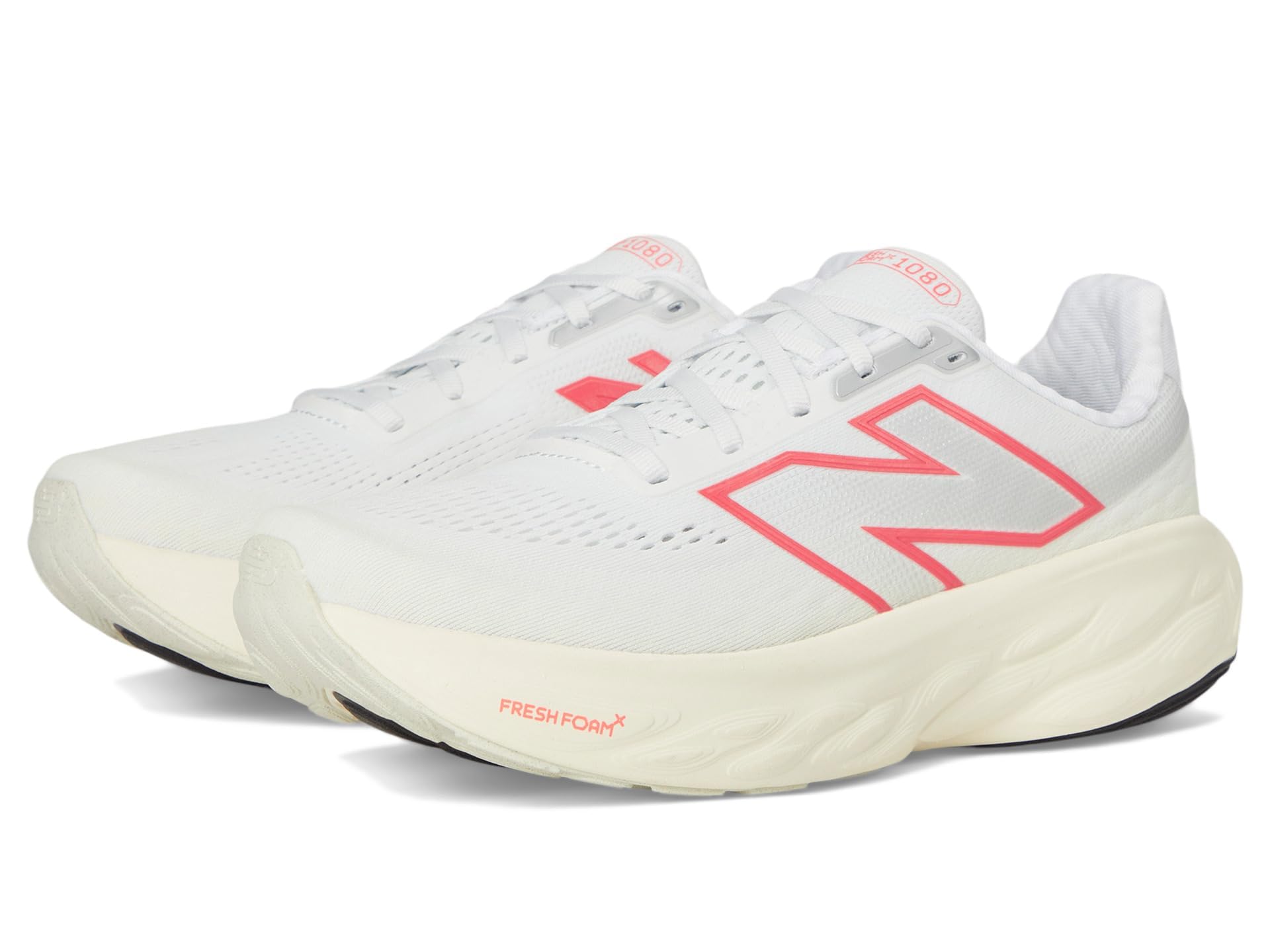 New Balance Womens Fresh Foam X 1080v14 103 White/Angora 11.5 Wide Image